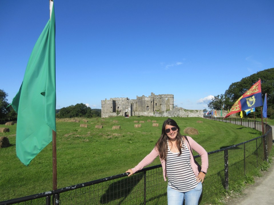 me at Carew Castle Pembrokeshire Coast