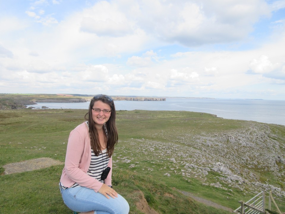 me on pembrokeshire coast