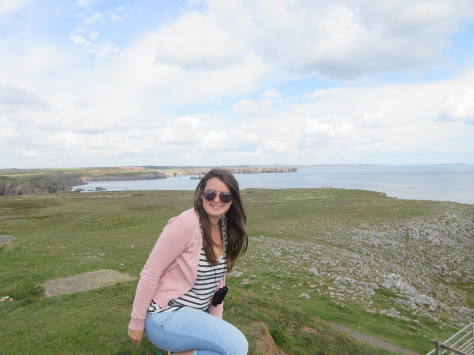 me on pembrokeshire coast