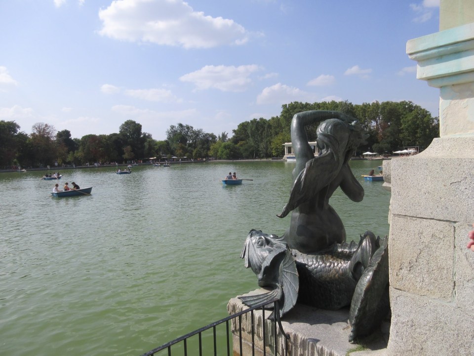 Lake at Retiro Park Madrid