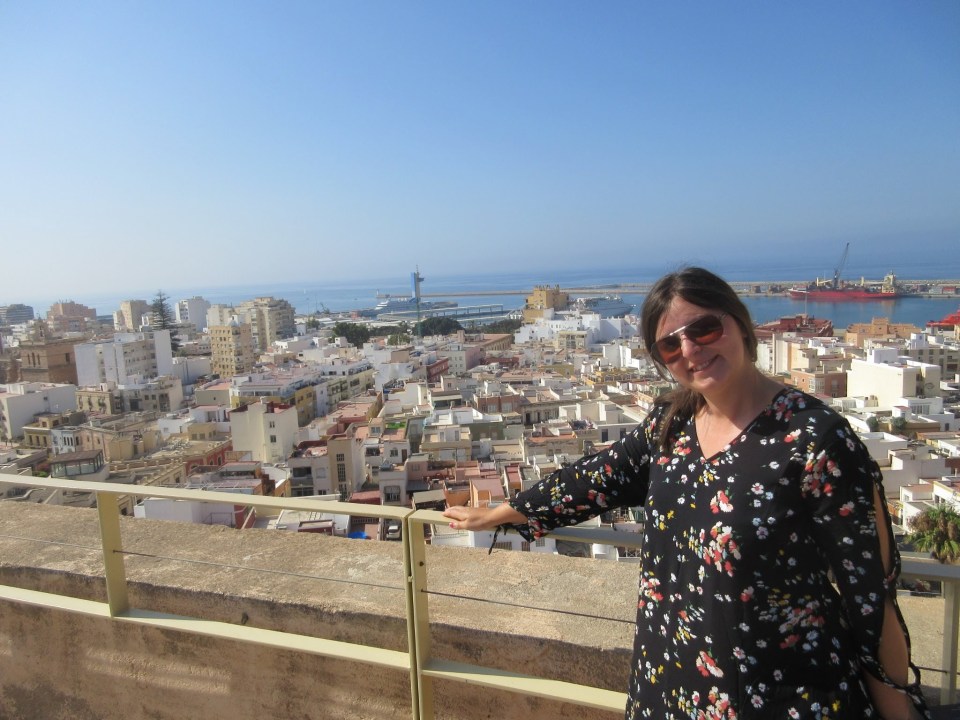 me at Almeria alcazaba