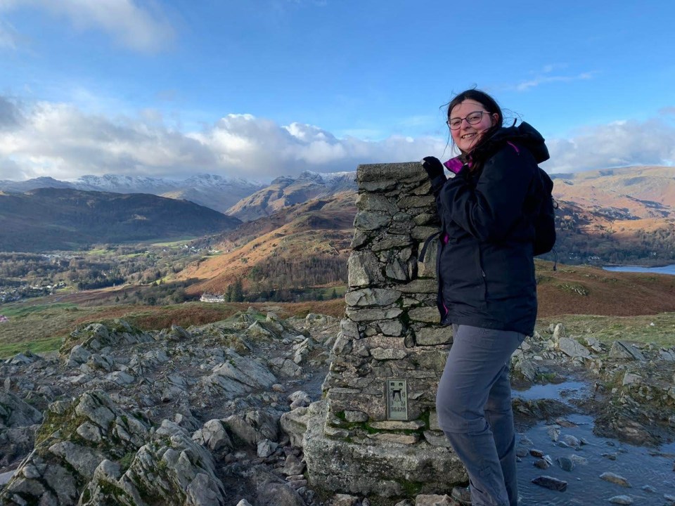 me at top of Loughrigg Fell, Lake District