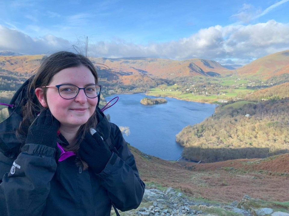 me at top of Loughrigg Fell, Lake District